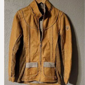 KUHL Women's size Small Projekt Dani Sherpa Almond Tan Jacket without hood